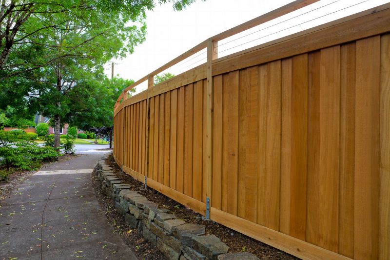 Summer Cedar Fence Setup
