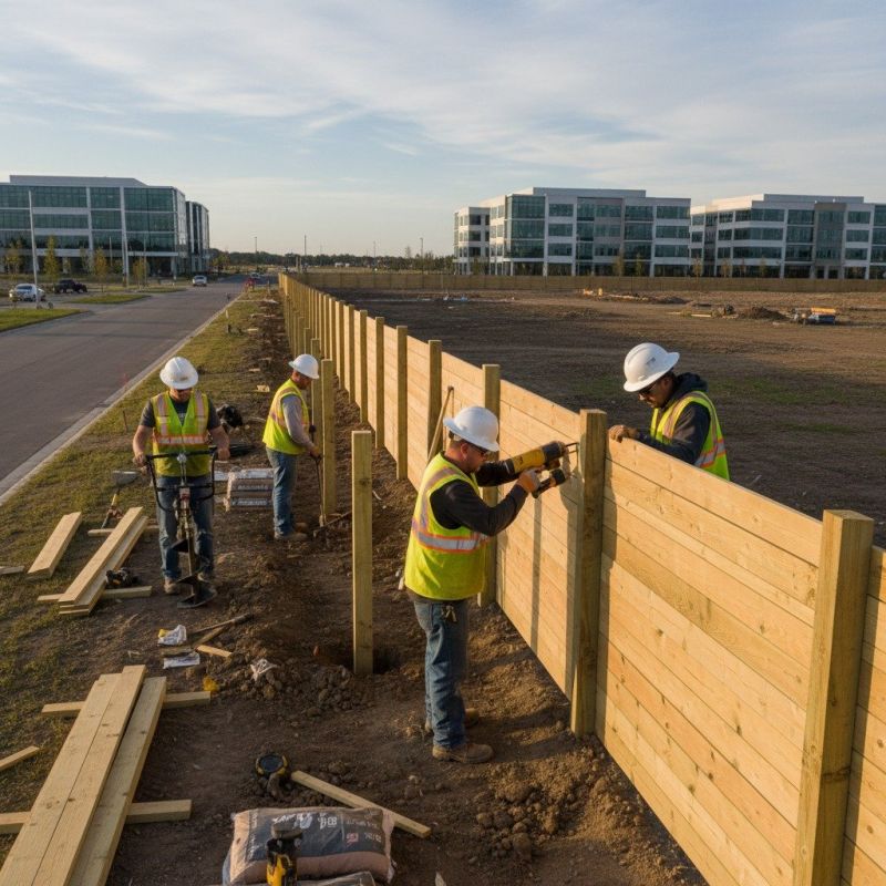 Local Cedar Fencing Installation pros at work